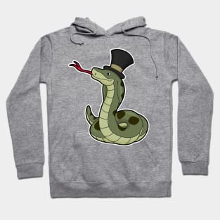 Snake as Gentleman & Hat Hoodie